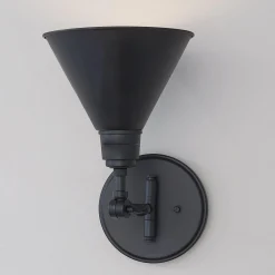 Cyrus Swing Arm Sconce - Metal Shade