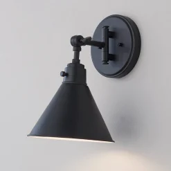 Cyrus Swing Arm Sconce - Metal Shade
