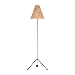 Delron Floor Lamp - Rattan