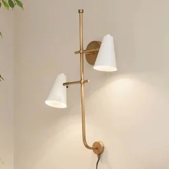 Desai Double Swing Arm Sconce