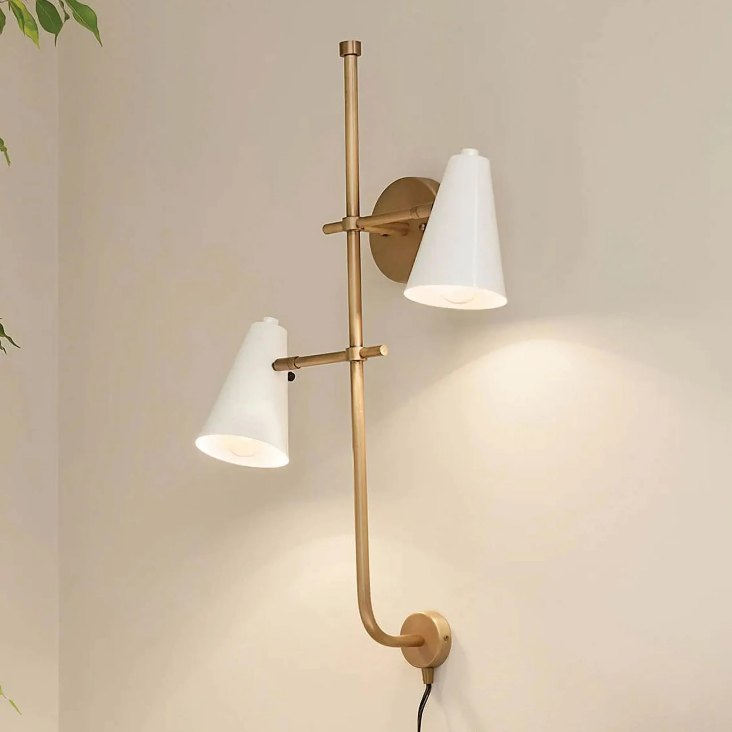 Desai Double Swing Arm Sconce