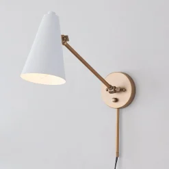 Desai Straight Swing Arm Sconce