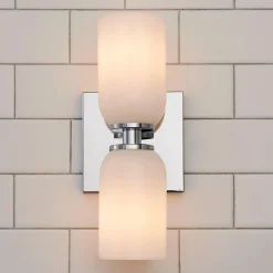 Devon Bath Sconce - 2 Light - Glass