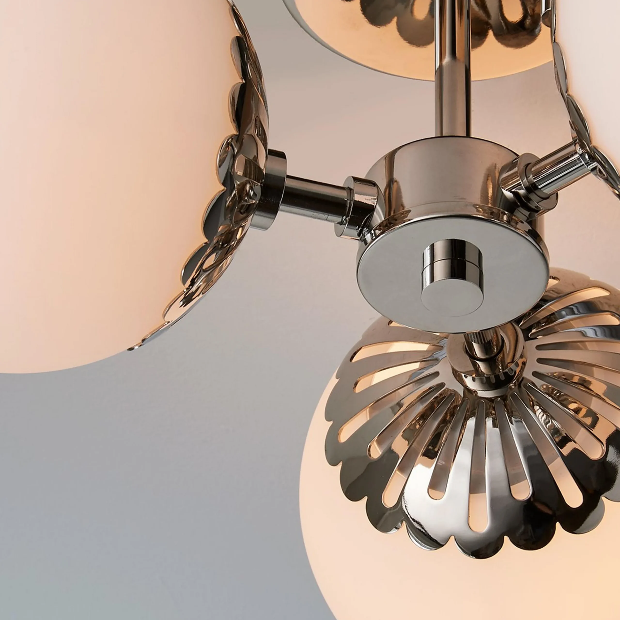Dewdrop Globe Semi-Flush Ceiling Light