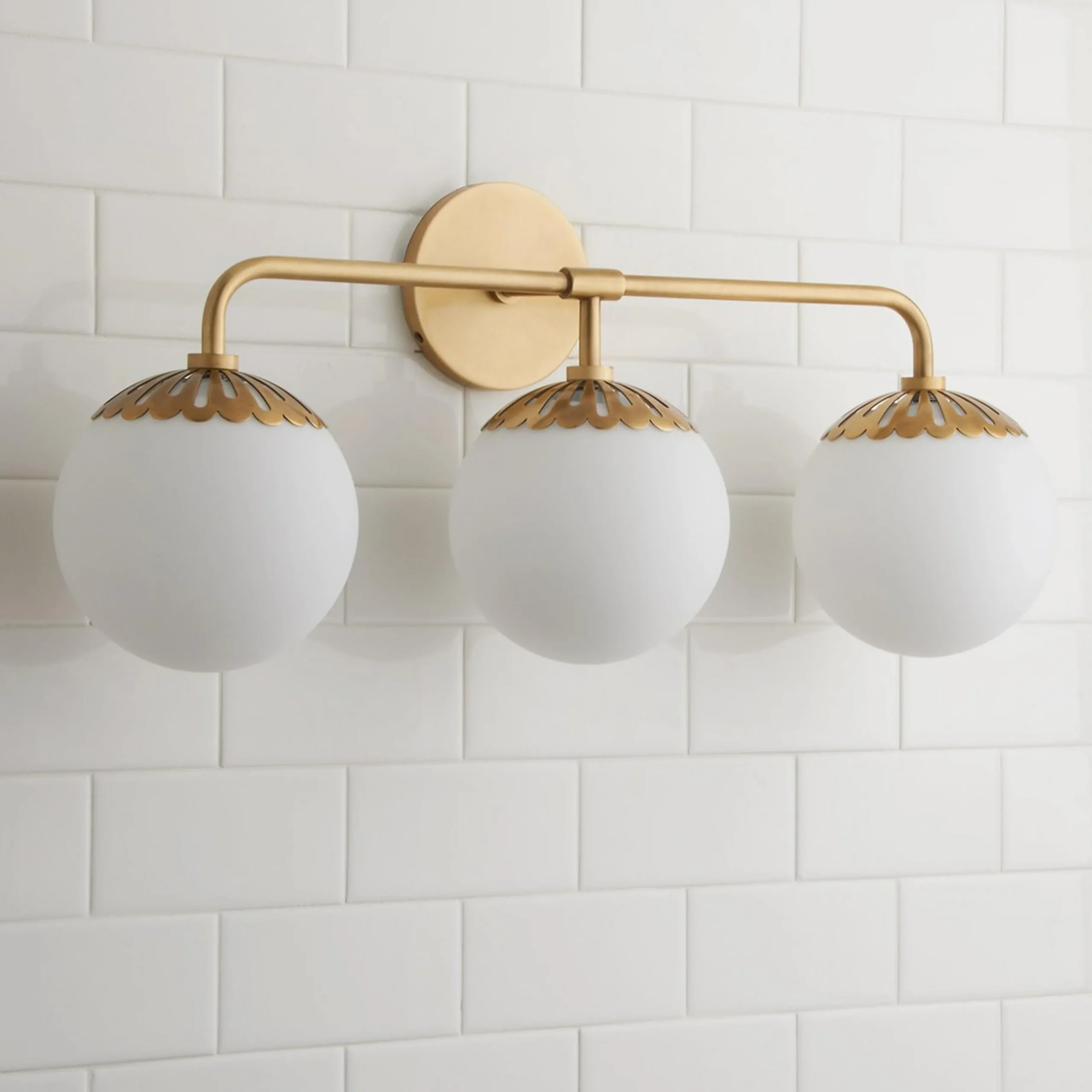 Dewdrop Globe Vanity Light - 3 light