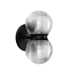 Dewstack LED Outdoor Sconce - Ribbed Glass