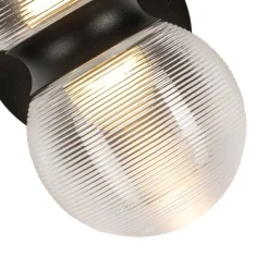 Dewstack LED Outdoor Sconce - Ribbed Glass