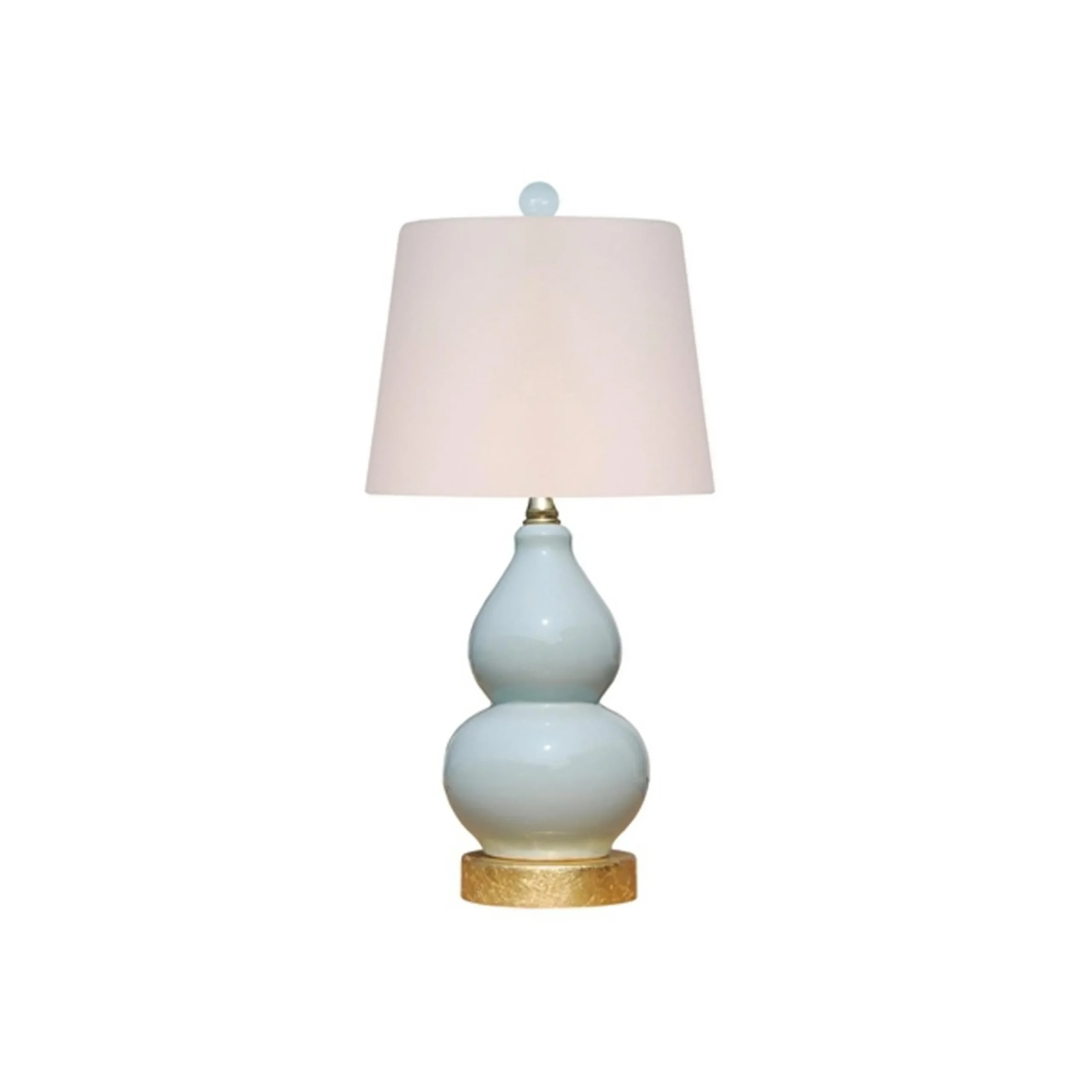 Double Gourd Lamp - Gold Leaf Base
