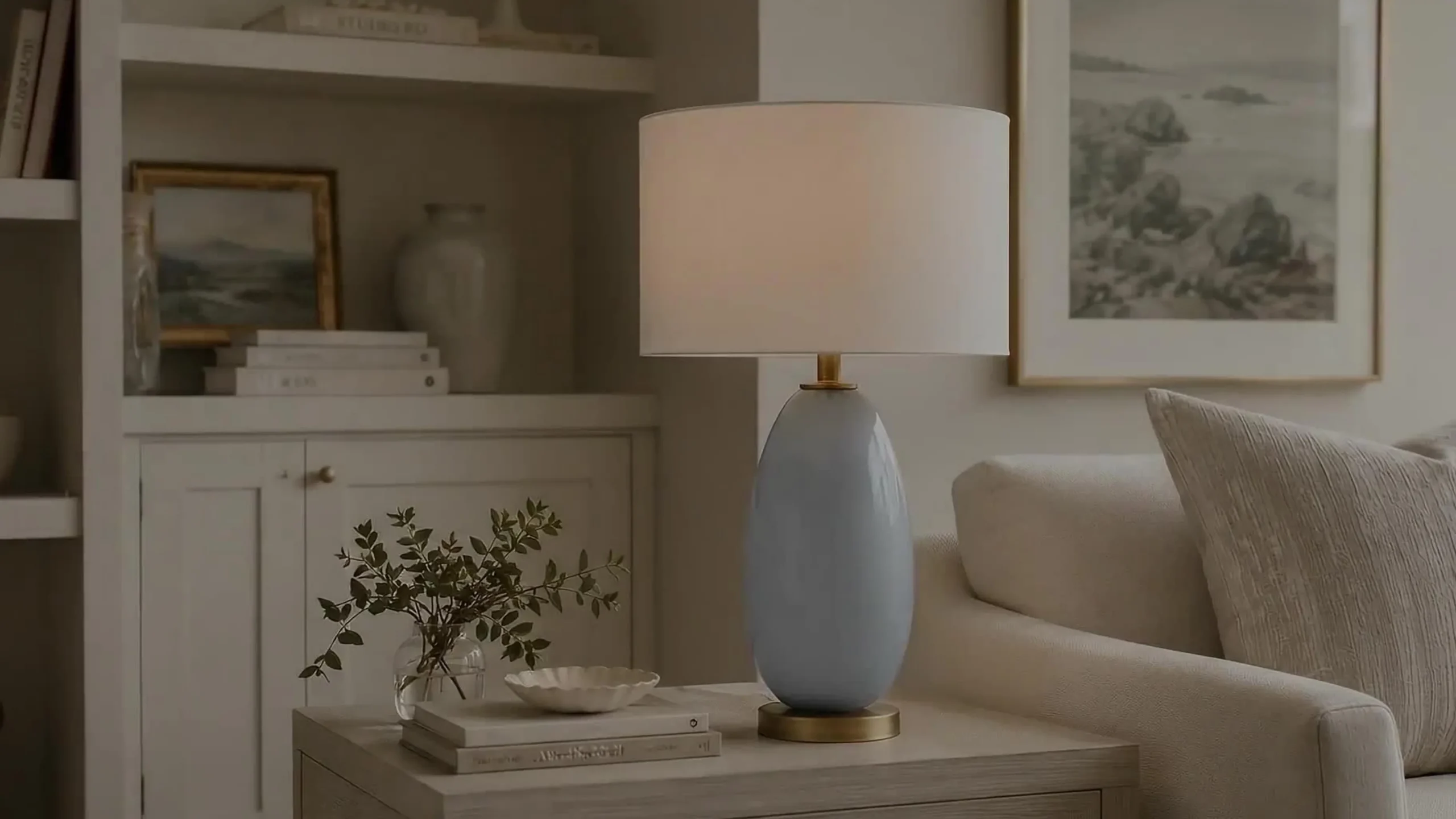 Dove Egg Table Lamp