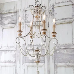 Draped Boho Glam Chandelier - 4 Light