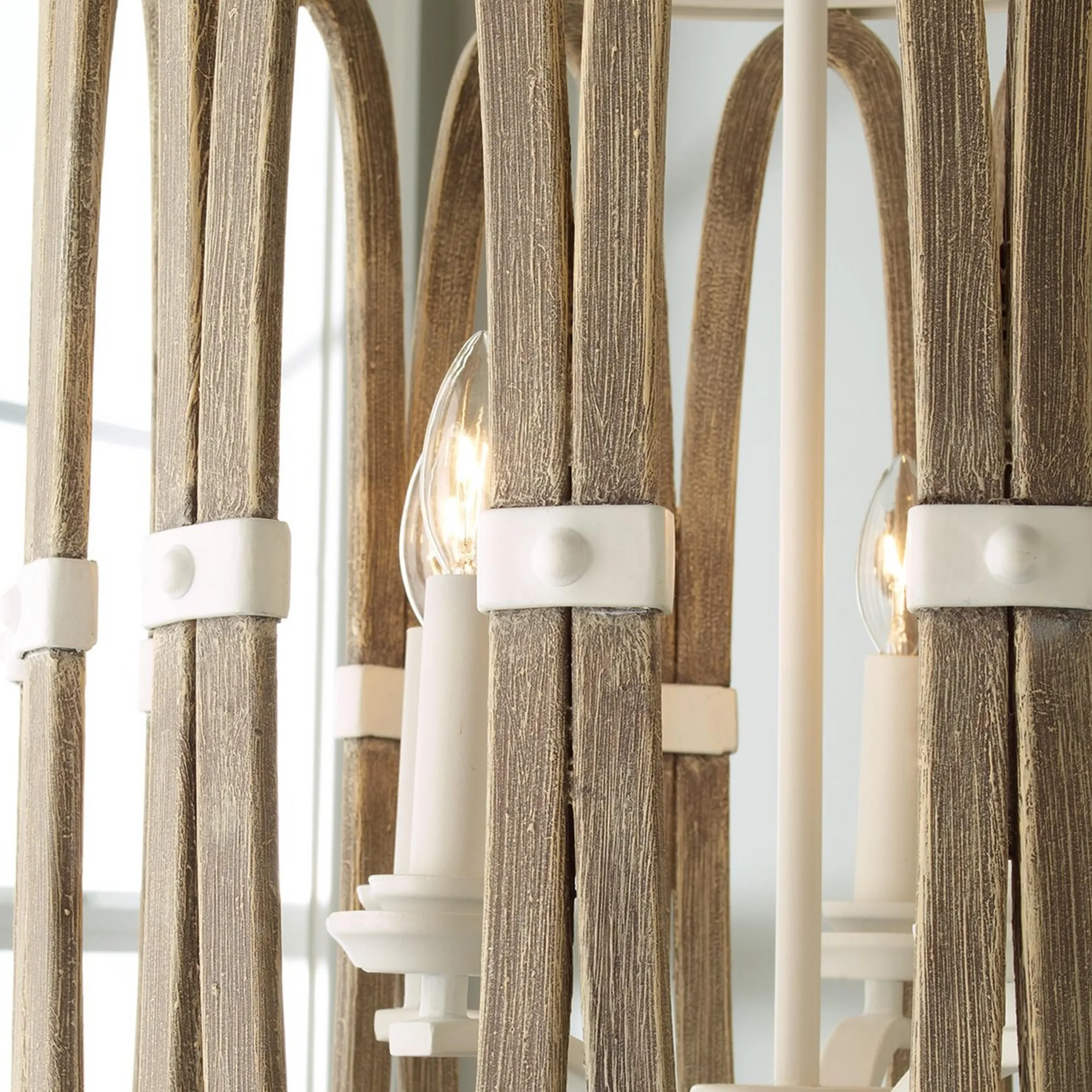 Driftwood Entwined Ovals Pendant - 5 Light