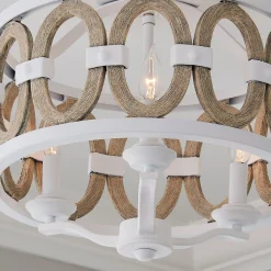 Driftwood Entwined Ovals Ceiling Light