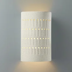 Drip Dot Ceramic Outdoor Sconce - Small - Crackle