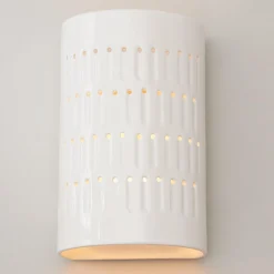Drip Dot Ceramic Sconce - Small