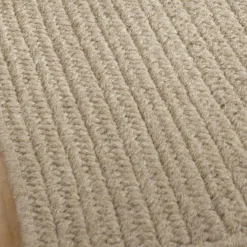 Eco-Friendly Solid Braided Wool Rugs