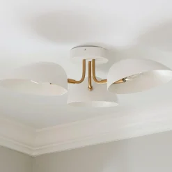 ED Ellen DeGeneres Jane 3 Light Semi-Flush Ceiling Light