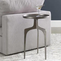 Electroplate End Table