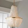 Elegant Capiz Shell Basket Chandelier