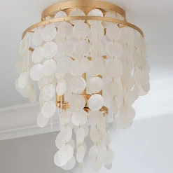 Elegant Capiz Shell Ceiling Light