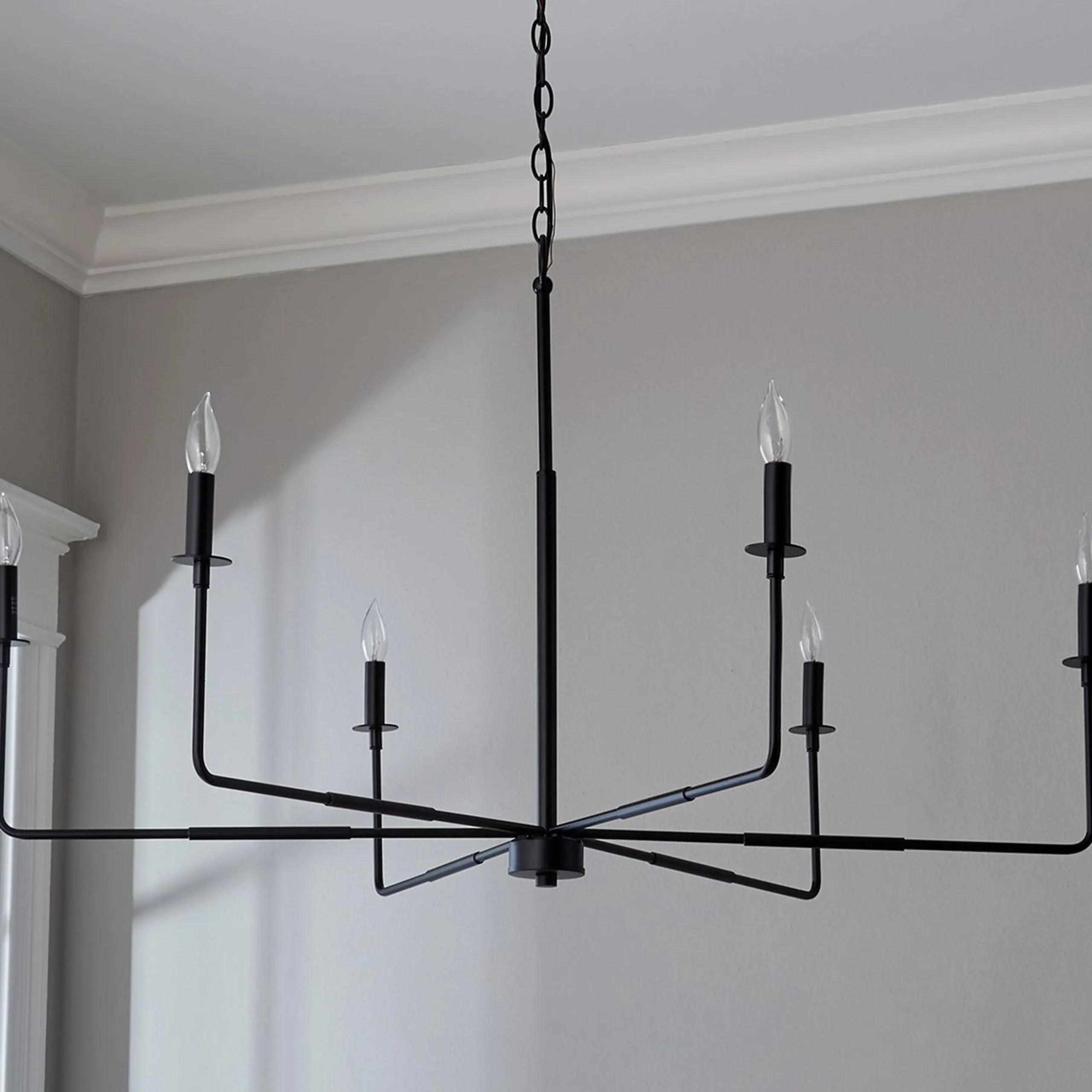 Elongated Spoke Chandelier