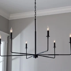 Elongated Spoke Chandelier