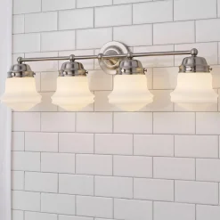 Ethel School Haus Opal Glass Vanity Light - 4 Light
