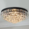Faceted Glass Layered Ceiling Light