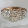Faceted Glass Layered Ceiling Light