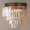 Faceted Glass Layered Sconce