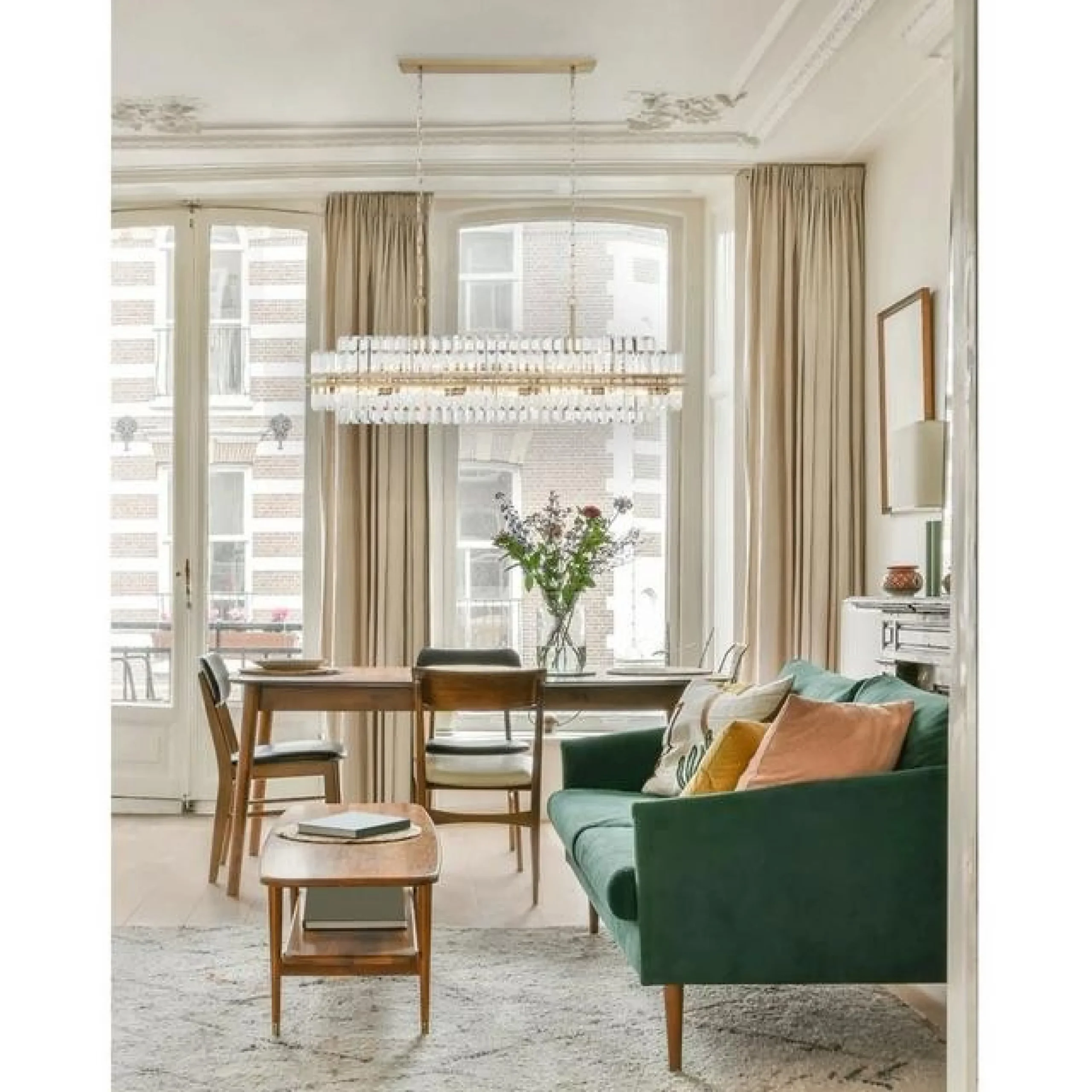 Faceted Regina Island Chandelier