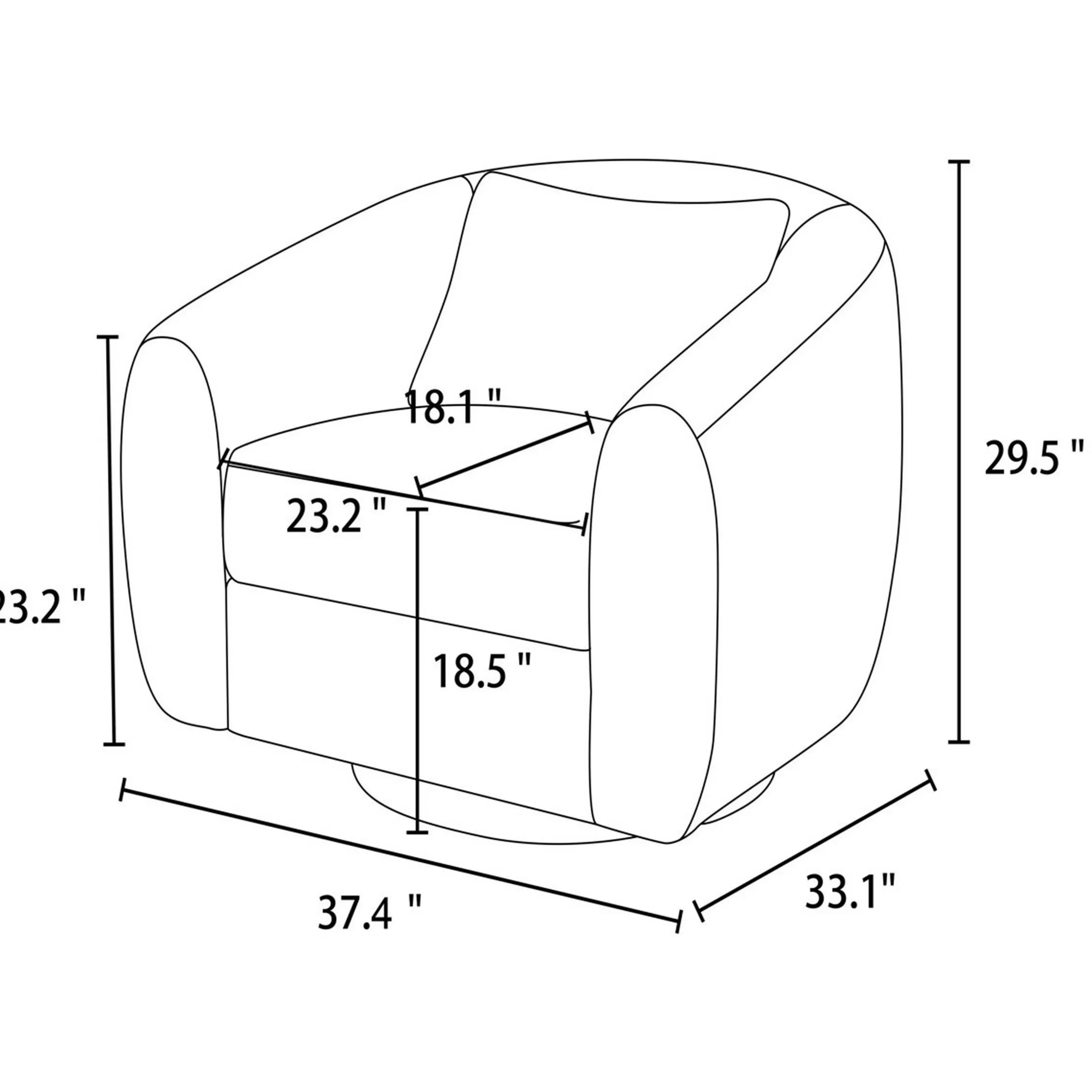 Finn Swivel Chair