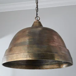 Fire and Earth Pendant - Dome - Large