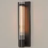 Fluted Cylinder Glass Sconce