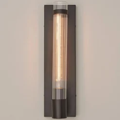 Fluted Cylinder Glass Sconce