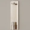 Fluted Cylinder Glass Sconce