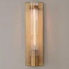 Fluted Cylinder Glass Sconce