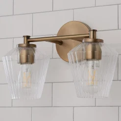 Fluted Felix Vanity Light - 2 Light