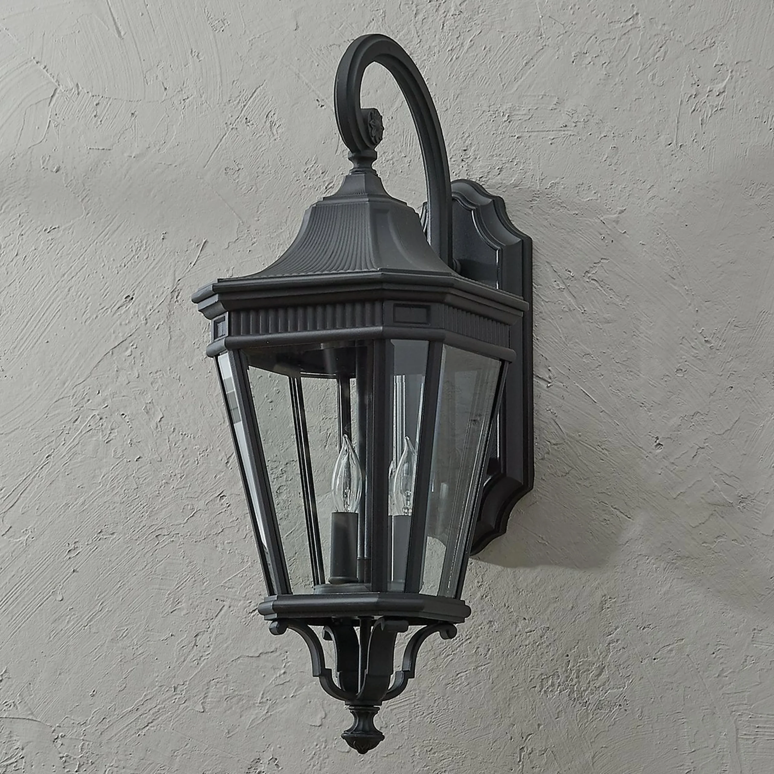 Fluted Trim Outdoor Sconce - Large
