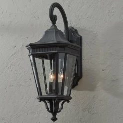Fluted Trim Outdoor Sconce - Large