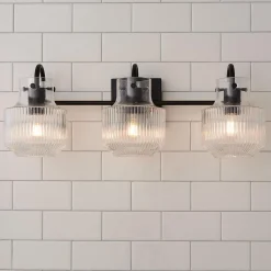Fluted Tulip Vanity Light - 3 Light
