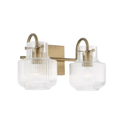 Fluted Tulip Vanity Light - 2 Light