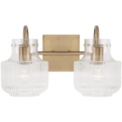 Fluted Tulip Vanity Light - 2 Light