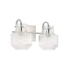 Fluted Tulip Vanity Light - 2 Light