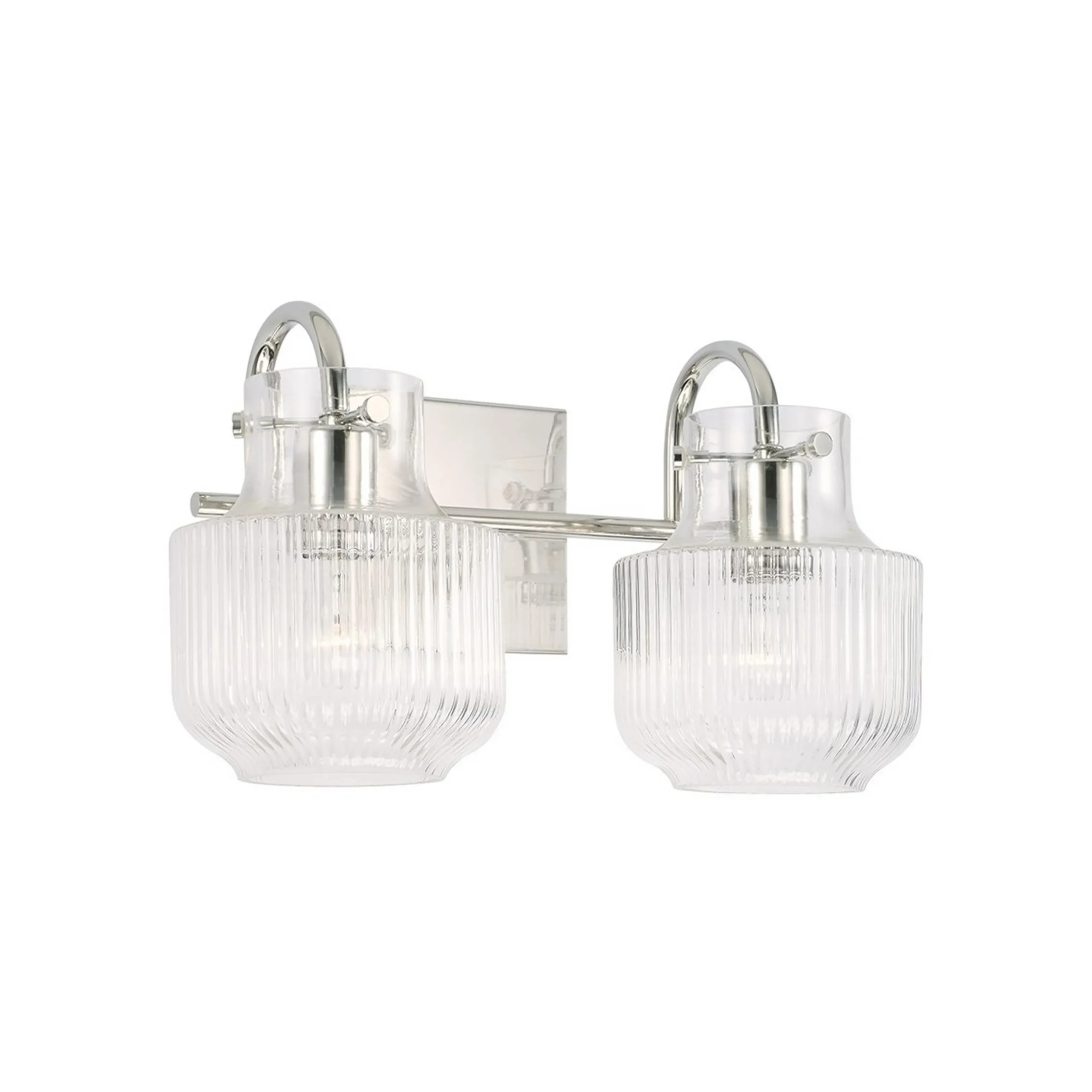 Fluted Tulip Vanity Light - 2 Light
