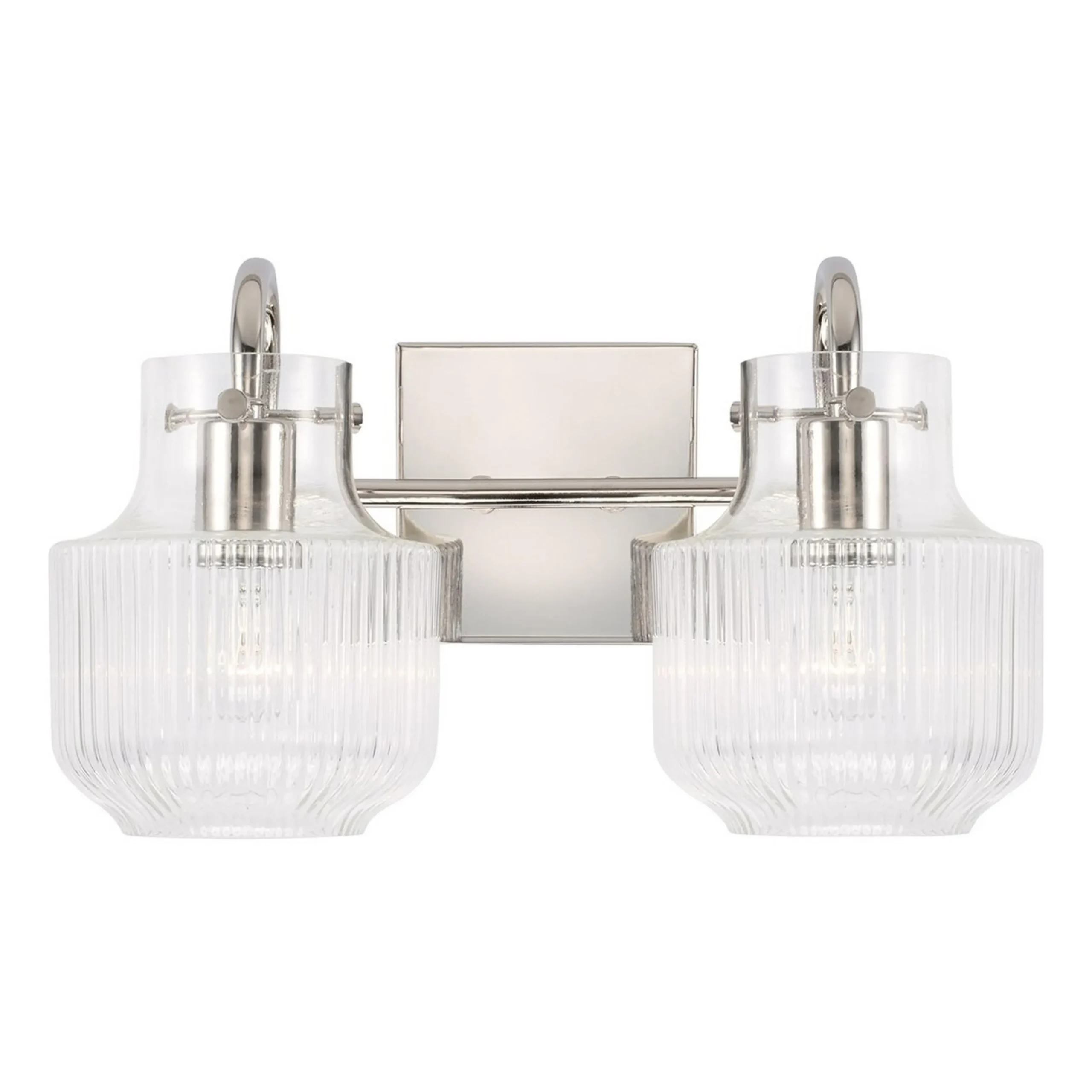 Fluted Tulip Vanity Light - 2 Light