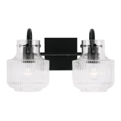 Fluted Tulip Vanity Light - 2 Light