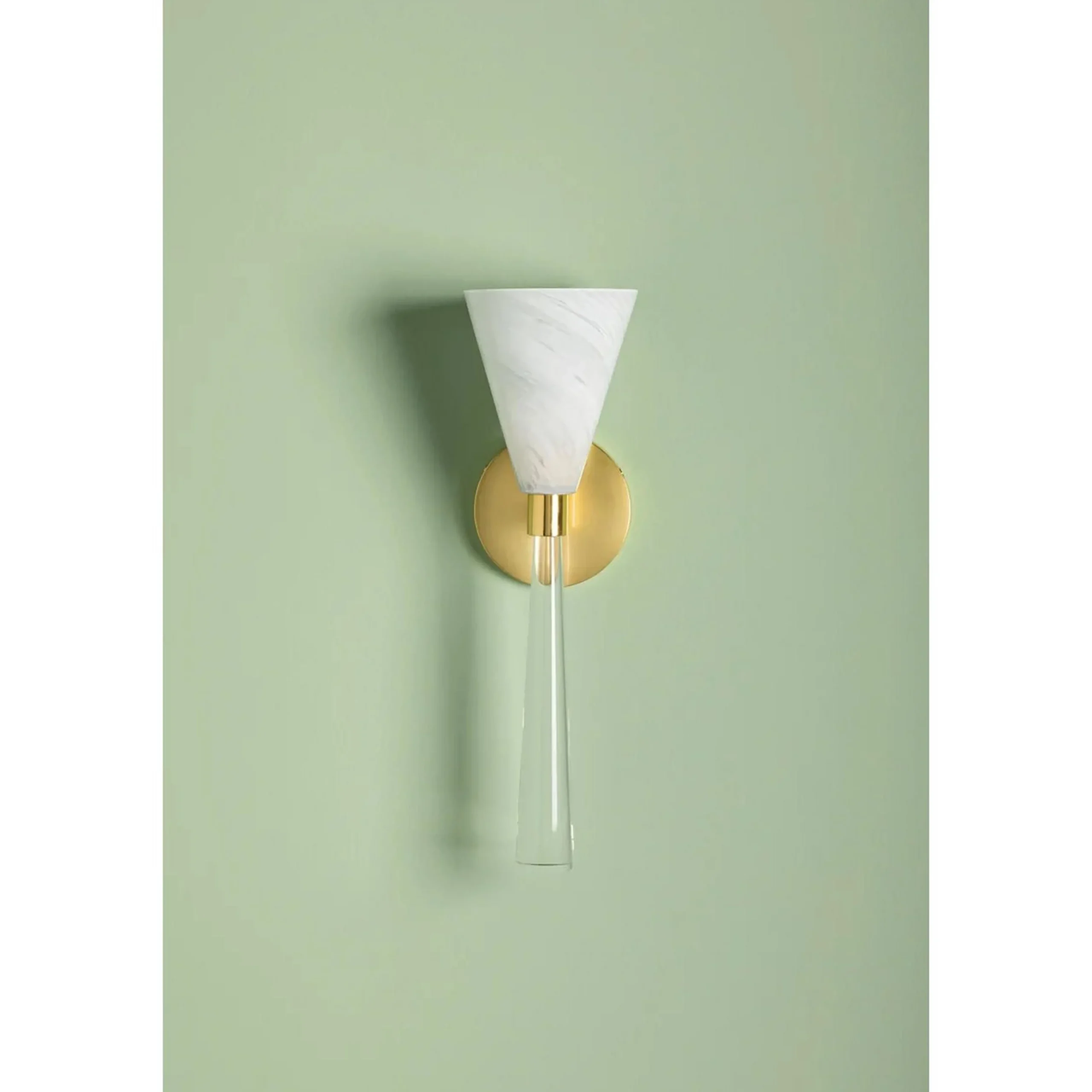 Frosted Plume Bath Sconce