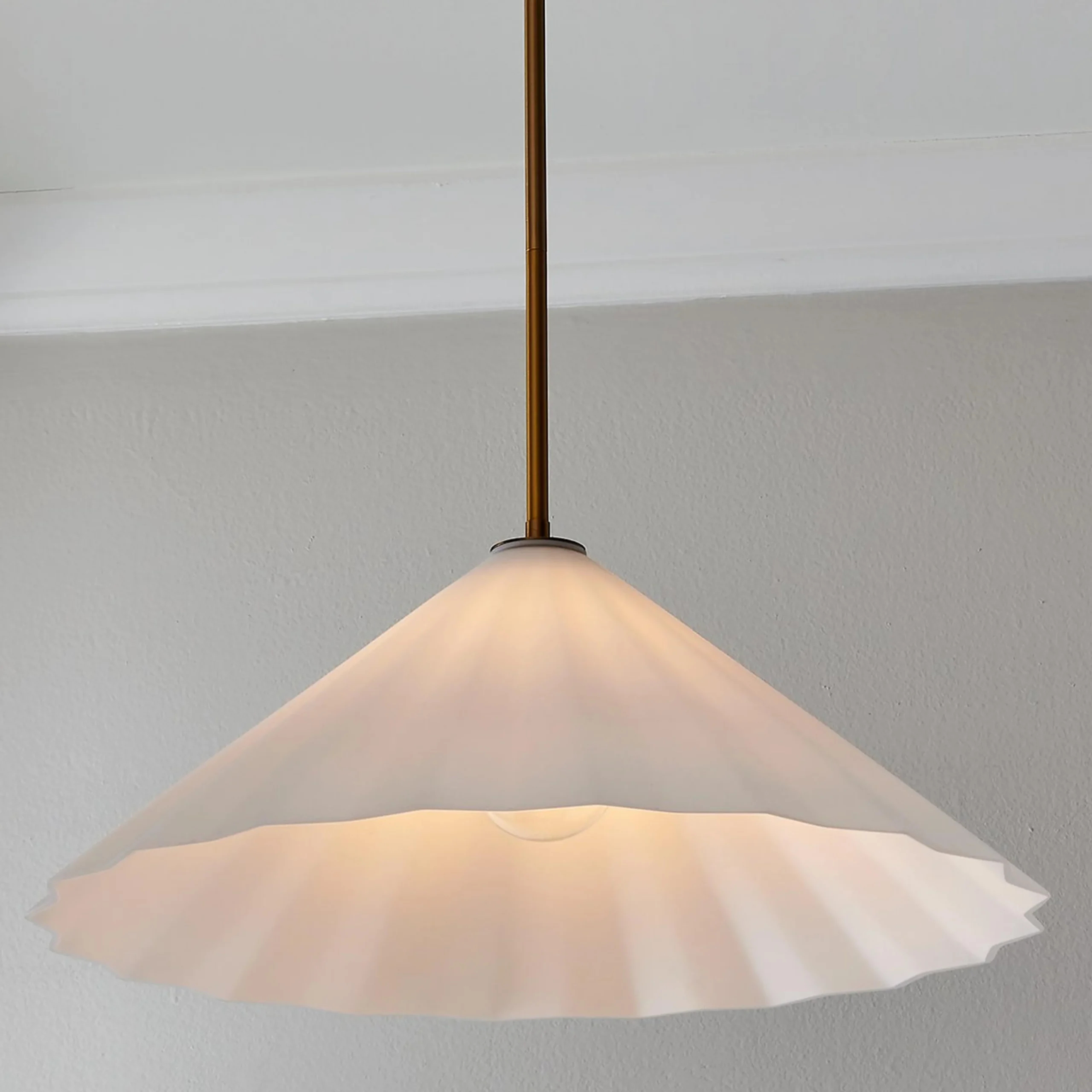 Gently Pleated Pendant - Large