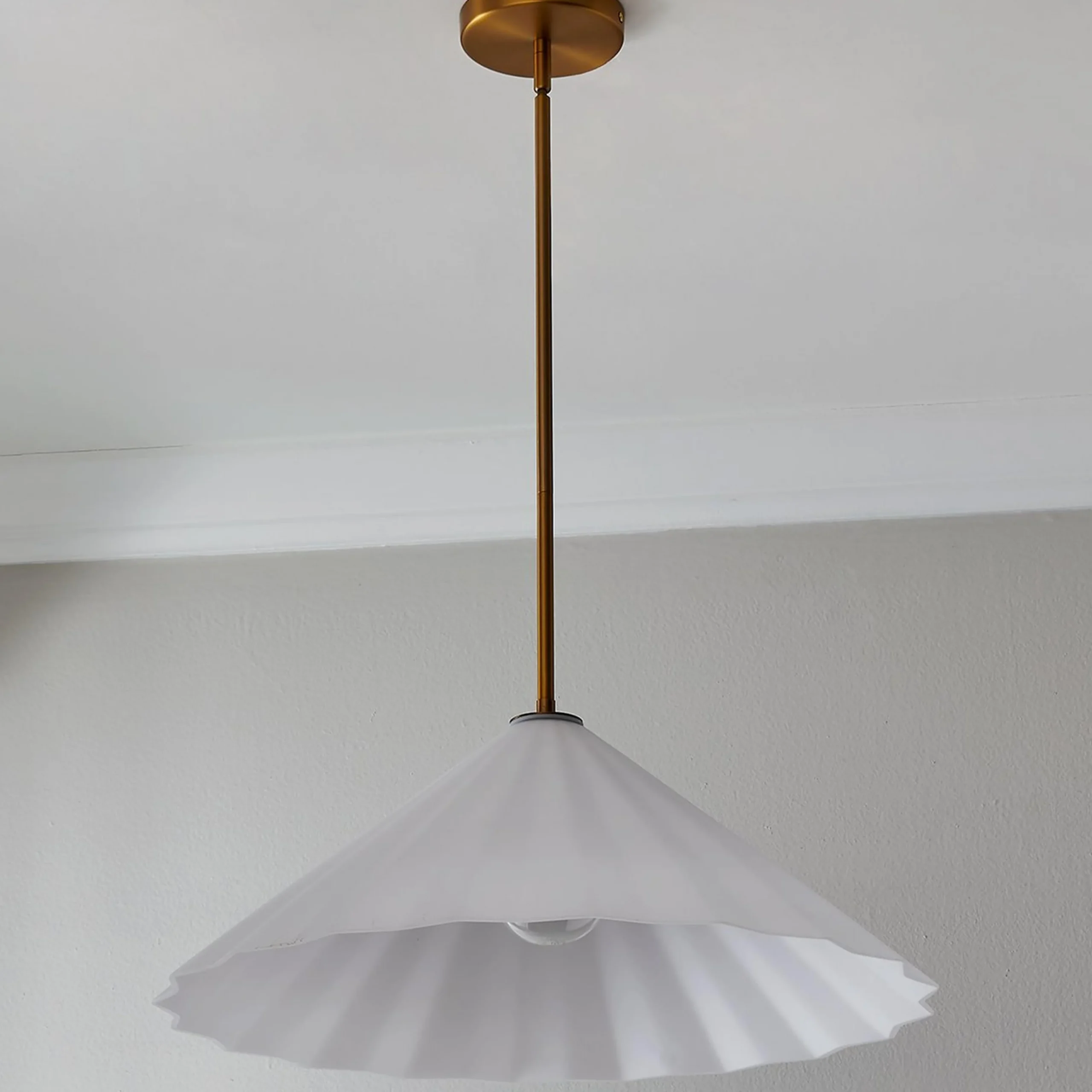 Gently Pleated Pendant - Large
