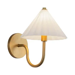 Gently Pleated Sconce